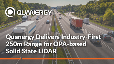 Quanergy Delivers Industry-First 250 Meter Range for OPA-Based Solid State LiDAR (Photo: Business Wire)