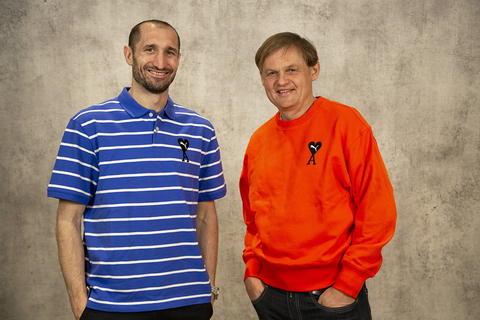 PUMA CEO Bjørn Gulden and Giorgio Chiellini, who captained the Italian national football team to success at Euro2020, talked about their careers, outstanding leadership skills and the importance of having fun, in a video interview published as part of the sports company’s annual report. (Photo: Business Wire)