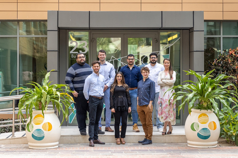 The founders of the 5 international startups CeEntek, Hopu, Insignes-Labs, Pasqal, and Proteinea at KAUST (Photo: AETOSWire)