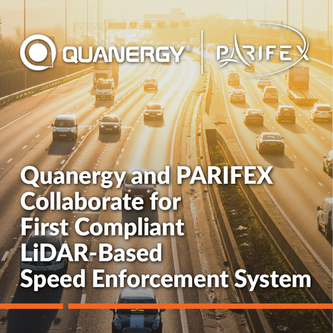 Quanergy and PARIFEX Collaborate for First Compliant LiDAR-Based Speed Enforcement System (Graphic: Business Wire)