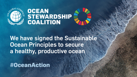 Mary Kay is a current signatory of the UN Sustainable Ocean Principles. The Ocean Stewardship Coalition will further Mary Kay’s commitment to securing a healthy and productive ocean. (Credit: UN Global Compact)