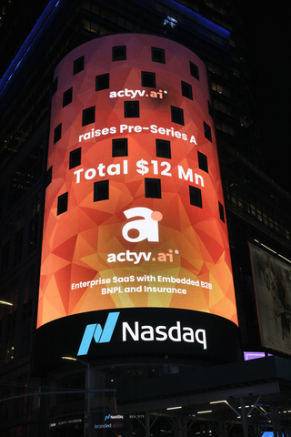 嵌入式产品平台actyv.ai在Pre-A轮融资中总计筹得1,200万美元资金（照片：美国商业资讯）