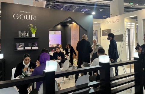 GOURI Booth at IMCAS Paris 2023 (Photo: Business Wire)