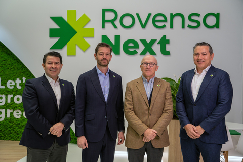 José Alfredo García, Co-COO Rovensa Next, Javier Calleja, incoming CEO Rovensa Group, Eric van Innis, CEO Rovensa Group and Carlos Ledó, Co-COO Rovensa Next (Photo: Business Wire)