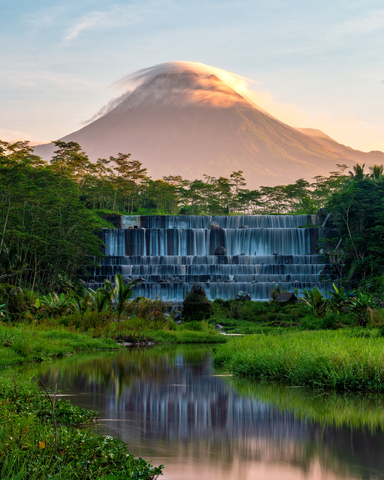 Dinar Wahyu Herlambang, winner Concrete Infrastructure Amateur. Location Watu Purbo waterfall, Indonesia