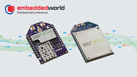 适合全球部署的Digi XBee® 3 Cellular LTE Cat 1和Digi XBee® 3 Cellular LTE-M/NB-IoT智能调制解调器在2023年嵌入式世界大会上亮相。(图示:美国商业资讯)