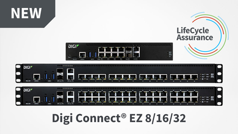 Digi Connect EZ 8/16/32 comes with a one-year subscription to Digi’s LifeCycle Assurance Program, providing customers with access to Digi Remote Manager Premier edition and 24/7 expert technical support. (Photo: Business Wire) 