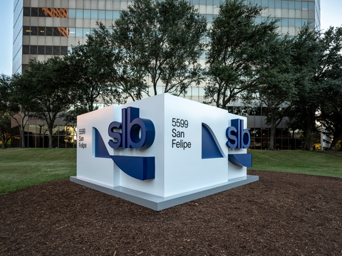 The exterior of the SLB corporate headquarters, Houston. (Photo: Business Wire)） 