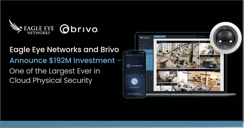 Eagle Eye Networks和Brivo宣布價值1.92億美元的投資，是雲端實體安全領域迄今為止最大的投資之一（圖片：美國商業資訊） 