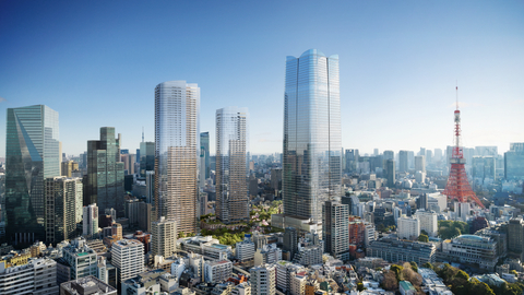 Panoramic View(Day)1 © DBOX for Mori Building Co., Ltd - Azabudai Hills (Graphic: Business Wire)