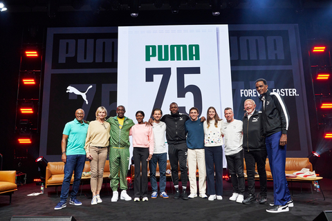 Sports company PUMA and several of its world-class ambassadors shared some of their most memorable moments of sports history of the past 75 years to celebrate the company’s anniversary as the fastest sports brand in the world. (Photo: Business Wire)