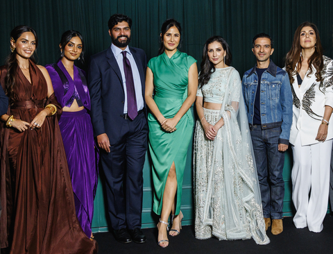 BEAUTY&YOU 2023：Diipa Büller-Khosla、Deepica Mutyala、Anchit Nayar、Katrina Kaif、Shana Randhava、Imran Amed、Anaita Shroff Adajania（照片：美国商业资讯） 