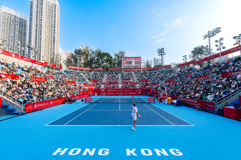 大批球迷入場「中銀香港網球公開賽」，元旦日賽事門票已經全部售罄。(圖片來源: 中銀香港網球公開賽 2024)