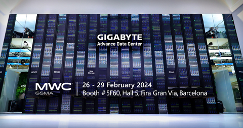 GIGABYTE将在MWC 2024上展示面向AI/HPC、电信和绿色计算解决方案的新一代服务器，迎接AI驱动的5G时代（照片：美国商业资讯） 