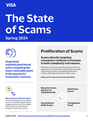 Visa的半年度威脅報告展示了消費者詐騙和有組織網路犯罪的最新情況。
