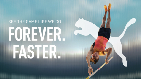 全球体育用品公司PUMA推出了十年来首个全球品牌活动“FOREVER. FASTER. - See The Game Like We Do”（照片：美国商业资讯） 