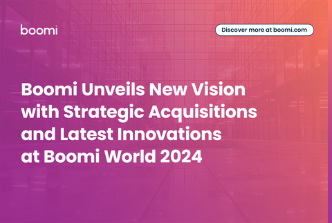 Boomi在Boomi World 2024上公布新願景、策略收購和最新創新產品（圖片：美國商業資訊）