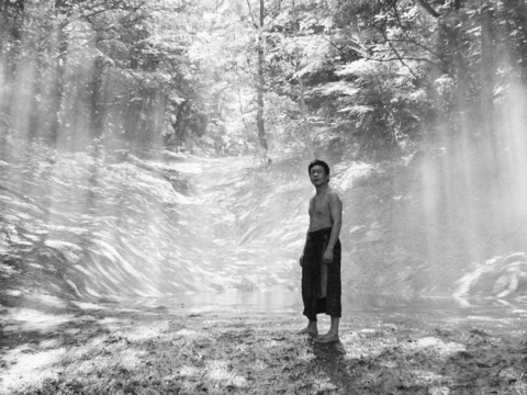 A scene from the film “Black Ox”