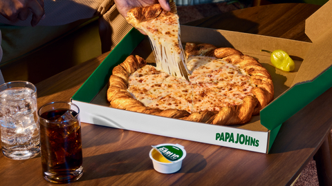 Papa Johns Croissant Pizza takes the brand’s signature promise of Better Ingredients. Better Pizza. even further – delivering innovation, craftsmanship and quality through every crisp, buttery layer.