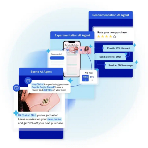 Airship AI Agents work independently or in tandem to create, test and optimize cross-channel messages and app and web experiences to achieve specific business goals, closing the loop between testing, learning and action at a speed and scale that was previously impossible.
