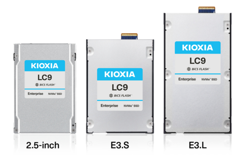 KIOXIA LC9系列企业级SSD(规格:2.5英寸、E3.S、E3.L)