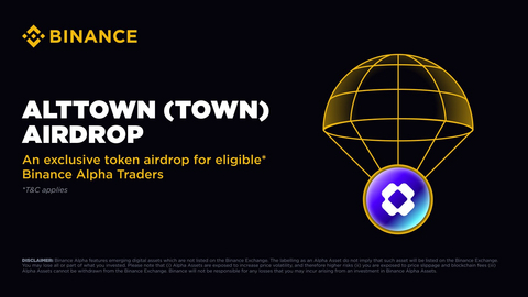 Alt.town’s $TOWN Token has secured listing on Binance Alpha (Image: KY International Inc.)