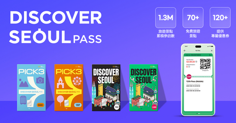 The Pick 3 Pass allows the holder to select and enjoy a total of 3 partner attractions/services in Seoul for 5 days. (Image: Seoul Tourism Organization)