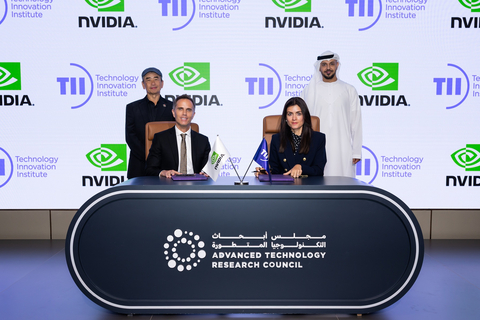 阿布達比的TII與NVIDIA共同成立中東第一個「AI與機器人」NVAITC研究實驗室（照片：AETOSWire）