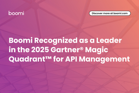 Boomi獲評2025年Gartner® API管理魔力象限「領導者」