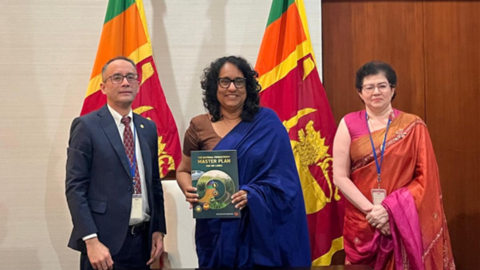 The National Productivity Master Plan for Sri Lanka was formally presented to the Prime Minister of Sri Lanka, Hon. Harini Amarasuriya (center), during a courtesy visit.
