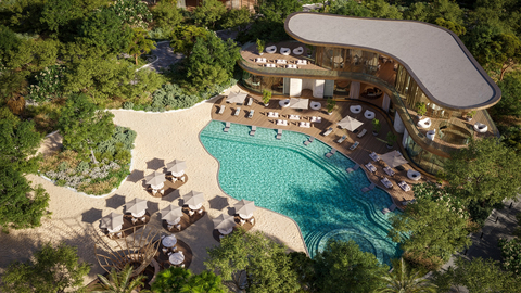 BEYOND Developments——SIORA总体规划泳池休闲空间，迪拜群岛（图片来源：AETOSWire） 