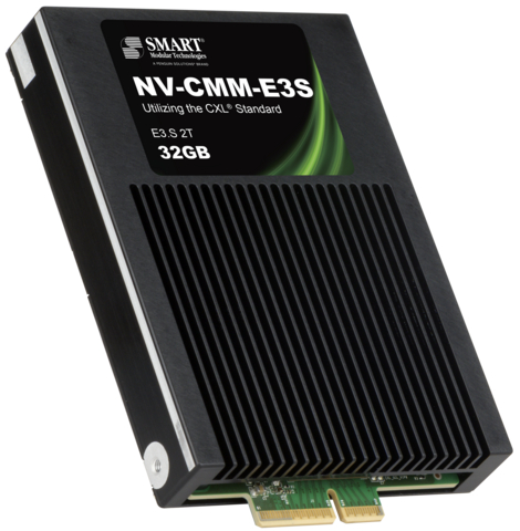 Penguin Solutions SMART CXL NV-CMM E3.S 2T 非揮發性記憶體模組通過 CXL 相容性認證，正式列入 CXL 聯盟整合商名單。此款模組可提升系統加速效能，支援大型記憶體內資料庫，並在斷電或系統當機後，確保快速資料復原。 