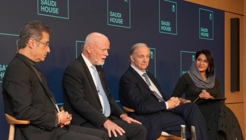 沙烏地阿拉伯王國駐美國大使Reema Bandar Al-Saud公主殿下在世界經濟論壇年會上宣布，沙烏地阿拉伯將於2026年主辦首屆全球珊瑚礁高峰會（照片：AETOSWire）