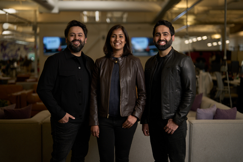 From L to R: Arjun Narang, Co-Founder and CTO, Apeksha Kumavat, Co-founder and Chief Engineer, and Gautam Narang, Co-Founder and CEO

