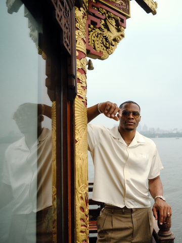 Project B Co-Founder and Chief Strategy Officer Russell Westbrook on West Lake, Hangzhou

