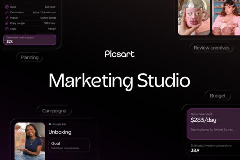 Picsart, the AI Media Production Platform launches Marketing Studio - bringing content creation, advertising strategy, creative testing and paid distribution into one guided space. The new function includes hero partnerships with Google Ads and Zappi.