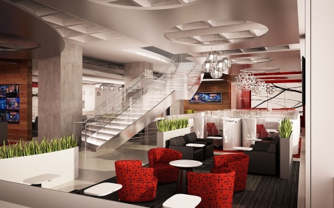 Image of Regus' 747 business lounge (Photo: Business Wire) 