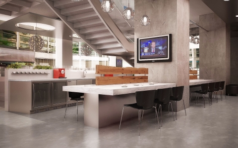 Image of Regus' 747 business lounge (Photo: Business Wire) 