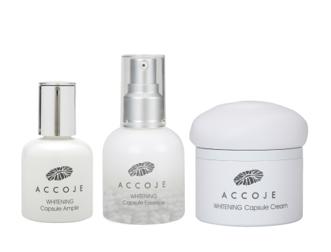 3 products in Accoje Whitening Capsule Line (Photo: Business Wire) 