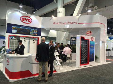 BYD Showcases its “Fully Sustainable Power Solutions” at Solar Power International (Photo: Business Wire)