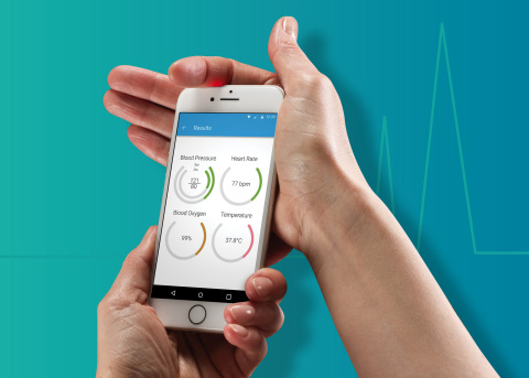 LMD's Medically Accurate Smartphone Integrated Health Sensor and App (Photo: Business Wire) 