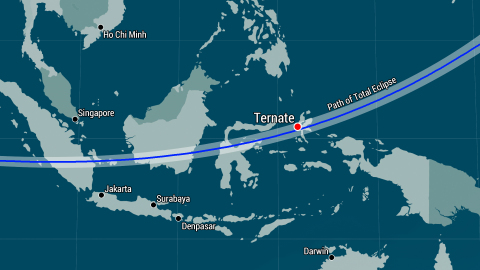 Map of Ternate Island, Indonesia (Graphic: Business Wire)