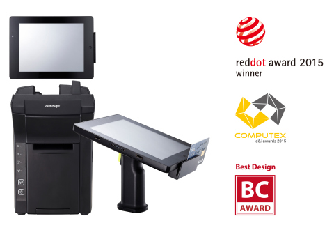 Posiflex Multi-award Winning Mobile POS MT-4008W. (Graphic: Business Wire) 