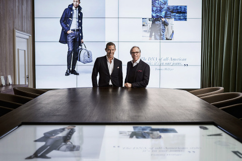 Tommy Hilfiger and Daniel Grieder in the Digital Showroom (Photo: Business Wire)
