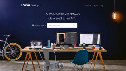 Visa Developer homepage (Photo: Business Wire)