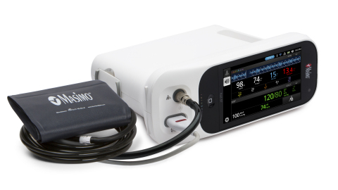 搭載無創血壓測量功能的Rad-97™ 脈搏碳氧-血氧飽和度儀®和互通介面（照片：美國商業資訊）