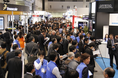 AUTOMOTIVE WORLD 2014 (a combined exhibition of 4 specialised shows for advanced automotive technologies) took place in Tokyo from January 15 to 17, expanding the scale by 20%. [432 exhibitors and 18,469 visitors] (Photo: Business Wire)
