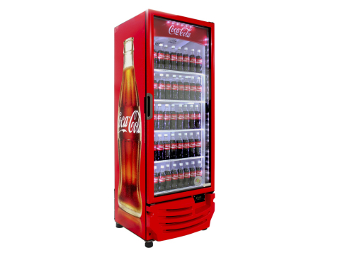 One of the HFC-free cooler models Coca-Cola is using for new equipment placements globally. (Photo: Business Wire) 
