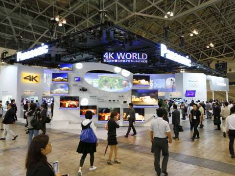 Panasonic and Technics Booth at Life & Society Stage in CEATEC JAPAN 2014 (Photo: Business Wire)
