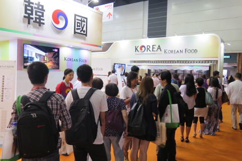 2015年香港國際食品展(HOFEX) 韓國展館（照片：美國商業資訊）